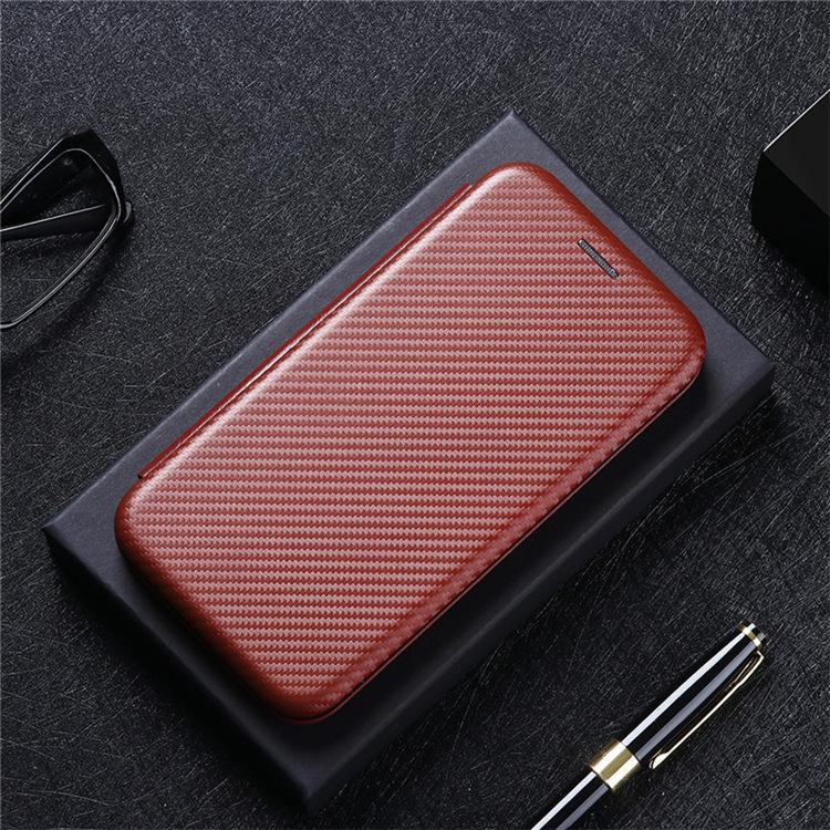 Samsung S24 Ultra Carbon Fiber Flip Leather Phone Case.