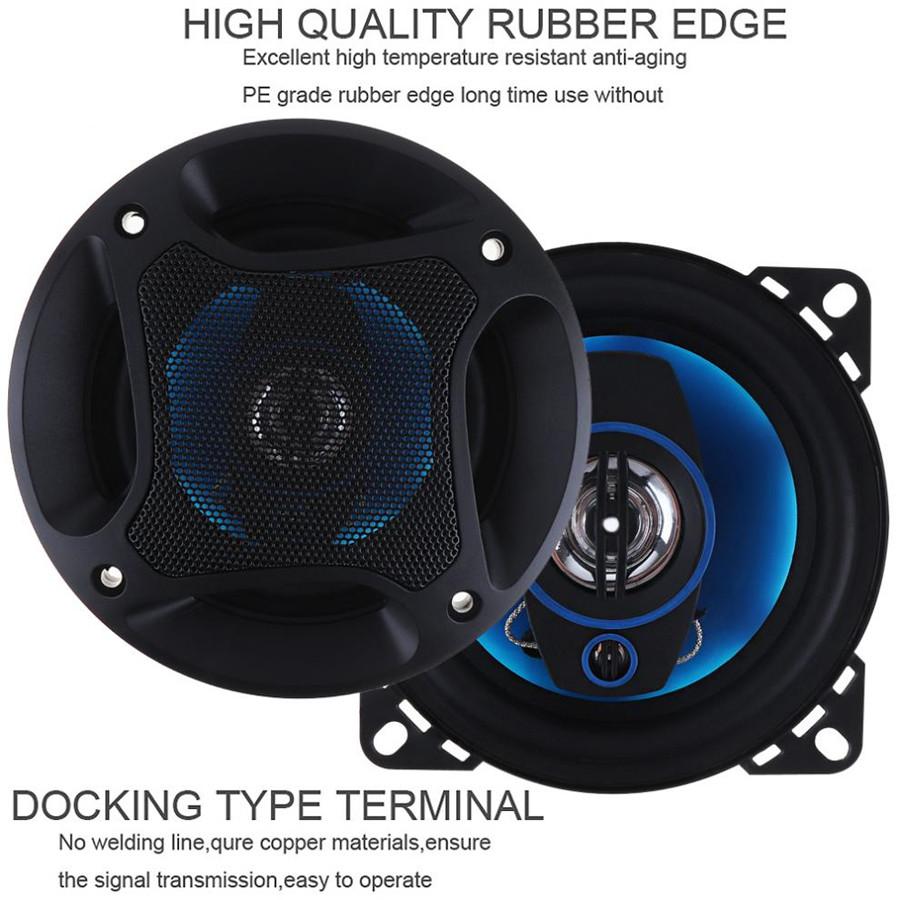 2pcs 4 Inch 100W 3 Way Car Hifi Loud Speaker Coaxial Horn Auto Automobile Stereo