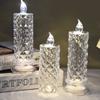 Led Candle Light Rose Pattern Projection Simulation Flameless Candle Lamp For Home Birthday Wedding Party Decoration