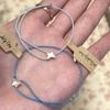 Mint Butterfly Wax Thread Versatile Luxury Braided Bracelet Women's Fashionable White Design Hot Sale