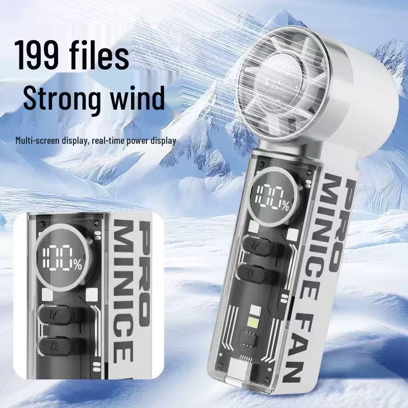 Portable K824 High-Speed Cooling Turbine Fan with Ice Pack