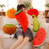 Squishy Stuffed Fruit Food Plush Pillow Soft Chili Orange Apple Kiwi Fruit Pea Watermelon Smiling Face Kawaii Plushie Peluche