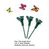 3Pcs Solar Powered Flying Fluttering Fake Butterfly?Stake Garden Ornament Decor