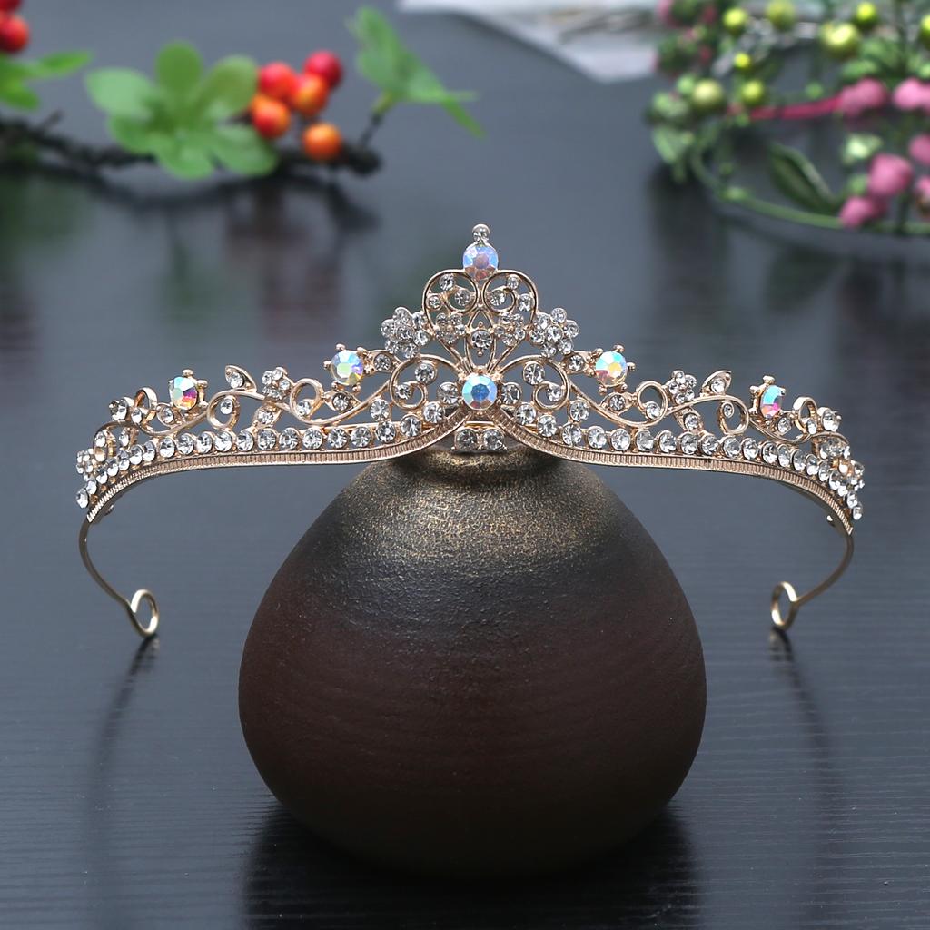 1pc Exquisite Princess Crystal Hair Crowns Headband Girls Bridal Prom Crown Wedding Party Accessiories Hair Jewelry