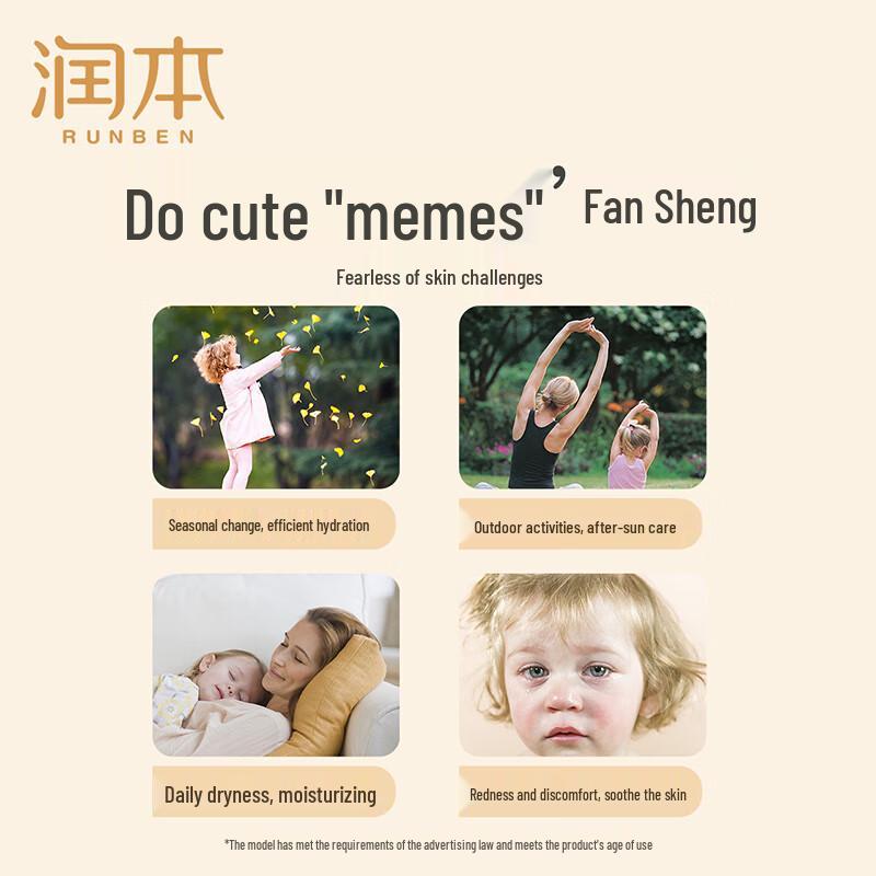 RUNBEN Children's Hydrating & Soothing Face Masks