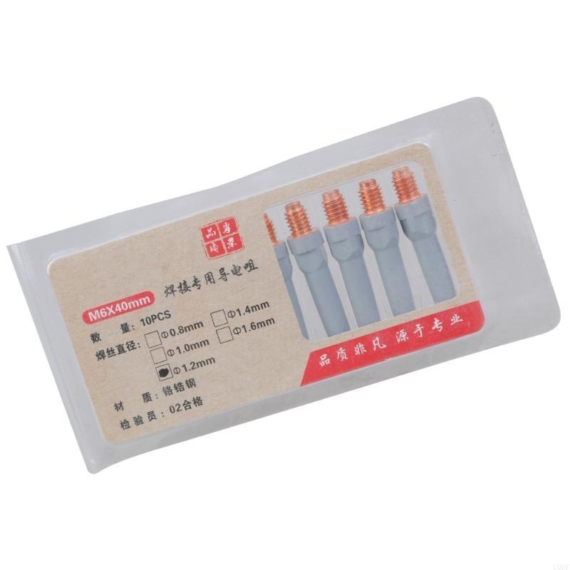 Welding Contact Tips 40mm Gas Nozzle Tip Torch 0.8/1.0/1.2mm Welding Tips For Industrial MIG Welding Torch Equipment