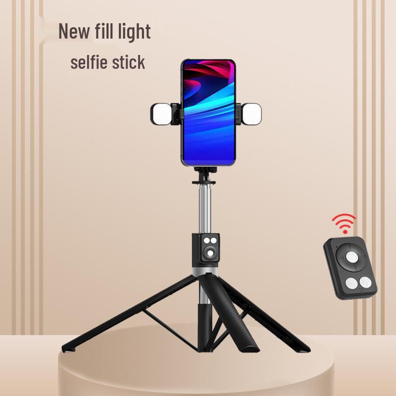 Anti-Shake Extendable Bluetooth Selfie Stick Tripod for Live Streaming and Travel A12