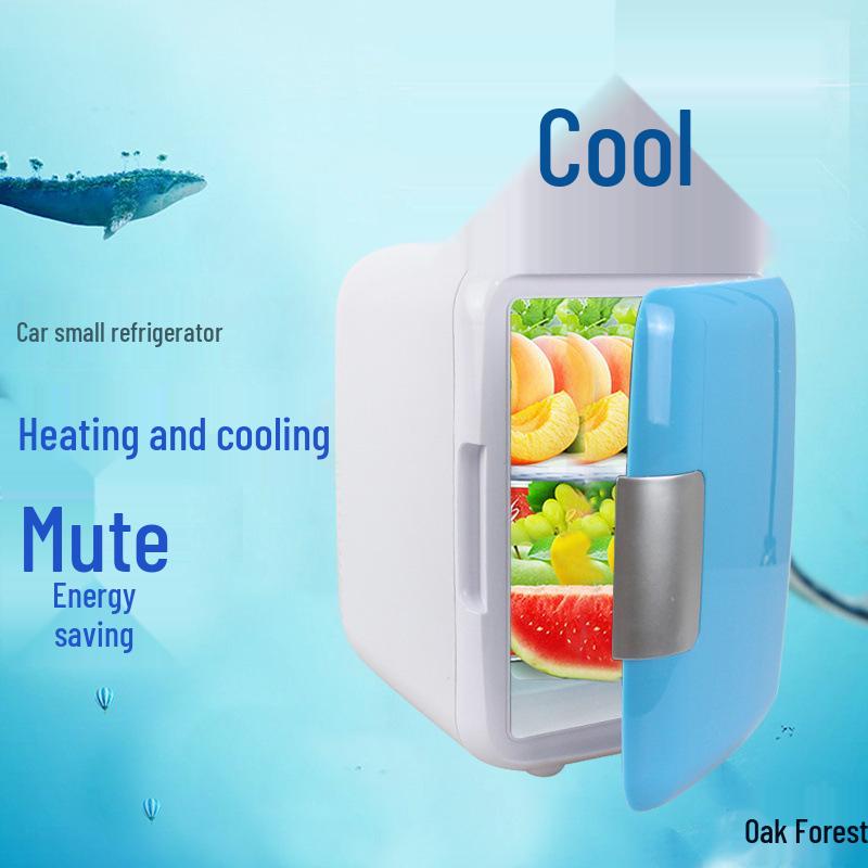 Upgraded Large-Capacity Mini Car Refrigerator for Home and Auto Use, Ideal for Small Cars - Cooling and Refrigeration Only