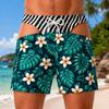 Men's American Flag Quick-Dry Summer & Fall Beach Swim Trunks - Casual Plus Size Shorts