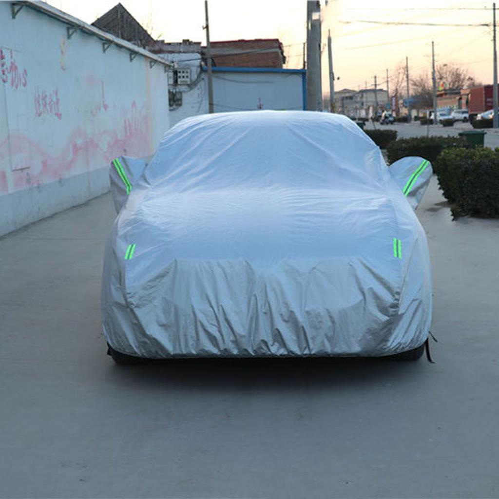 Autoabdeckung Wetterfest Schneesicher Winddicht UV-Schutz Universelle Passform für Automobile