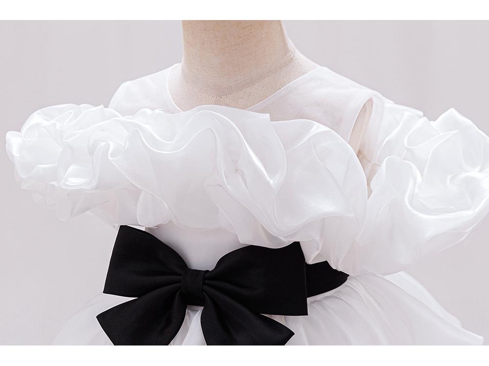 Princeznovské šaty na prvé narodeniny pre dievčatko - Kostým na detskú oslavu, svadbu, klavírne vystúpenie, Detské spoločenské šaty