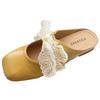 French small fragrant wind bag head half slippers women's shoes wear 2025 spring and summer evening lace Mary Jane half tray single shoes