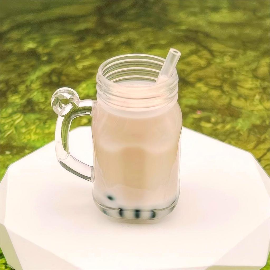 DIY Einmachglas Milchtee Macaron Schlüsselanhänger & Federmäppchen Anhänger