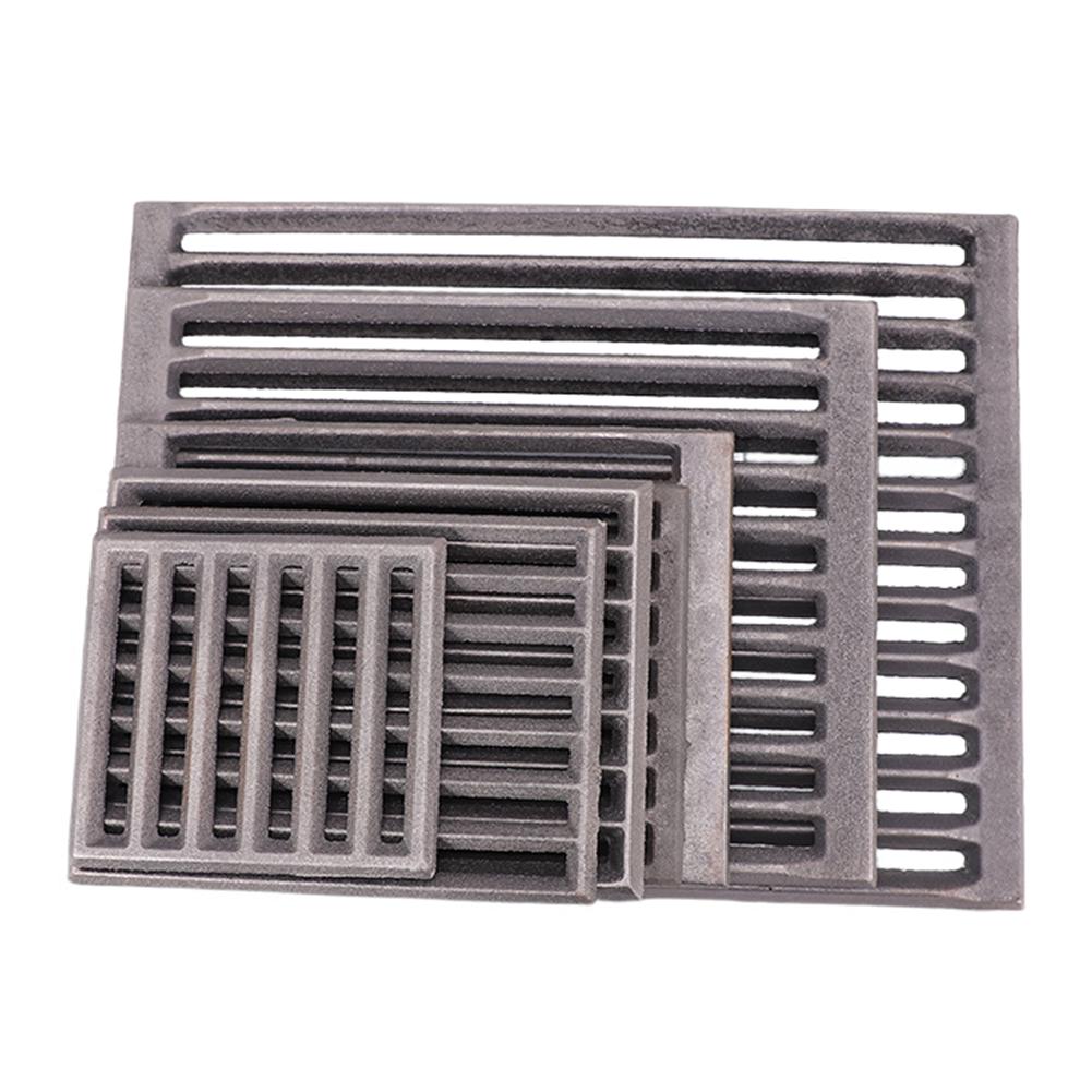 1pc Cast Iron Square Grill Grate Furnace Bottom Grate For Raw Iron Furnace Stove Temperature Resistant Boiler Grate Fittings