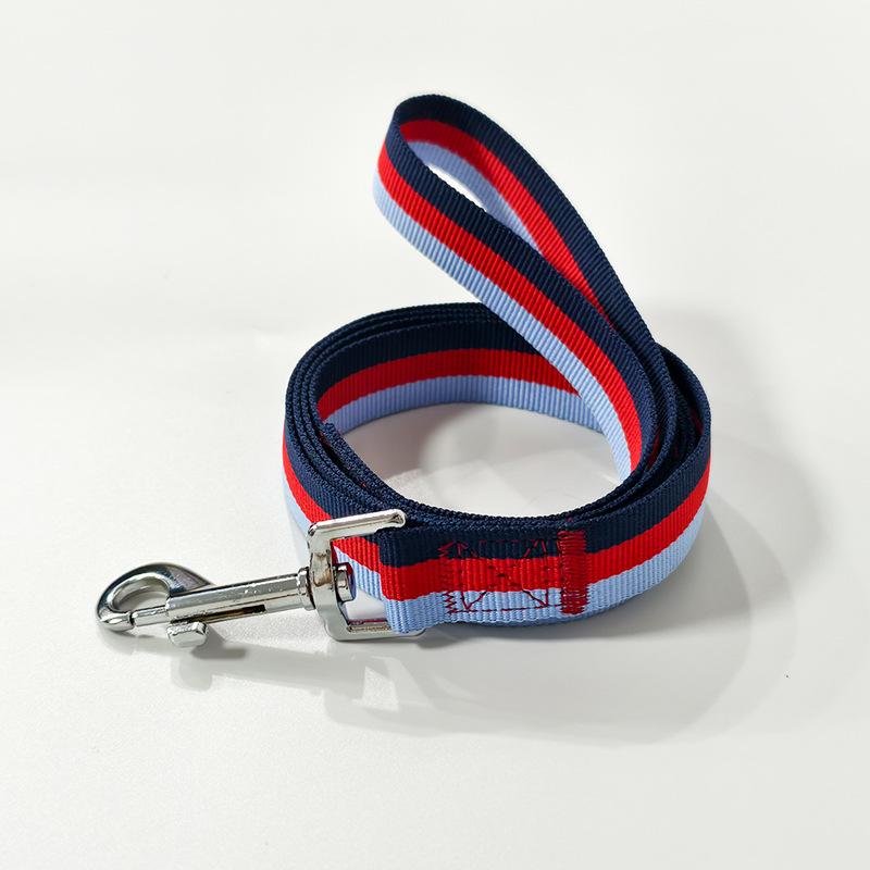 Pet polyester leash network yarn dog leash Golden Retriever Labrador medium and large dog out walking dog leash