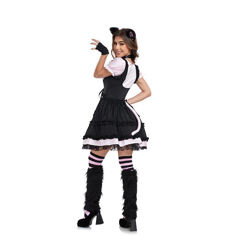 Cosplay Halloween new cute sweet cat girl Lolita maid outfit COS uniform party dress up costume