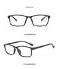 Unisex Imitation Wood Grain TR90 Lightweight Myopia Eyeglasses 18215 - Fashionable and Durable Frame