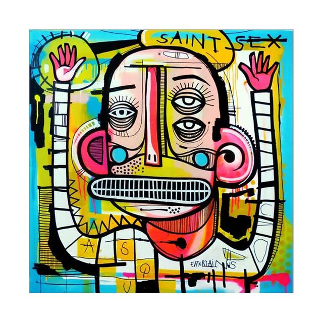 

Абстрактные забавные граффити, картины на холсте, уличное искусство, настенные картины, постеры, принты для гостиной, спальни, украшения дома, креативная новинка 20x20cm Unframed