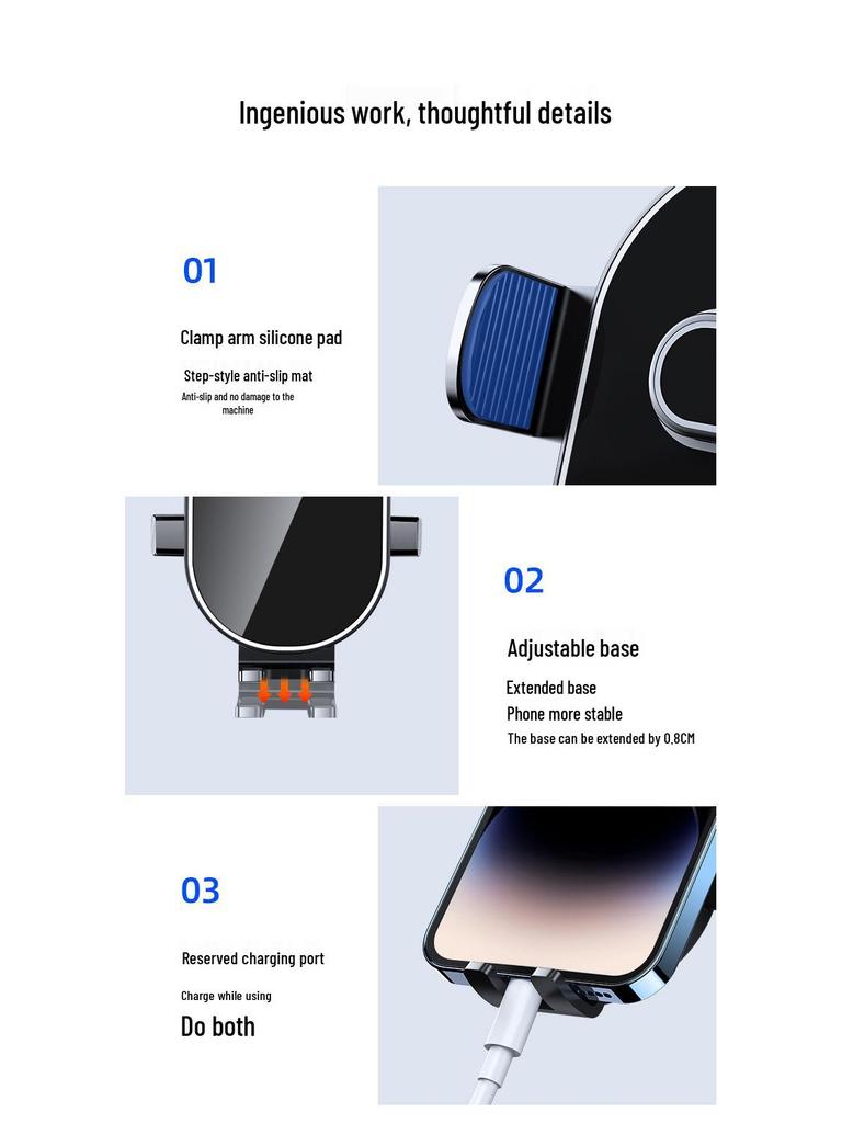 2025 Car Phone Holder with Suction Cup for Navigation - Universal Multifunctional Design