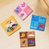 Montessori Baby Tissue Box Towel Soft Cloth Toys Toddler Finger Exercise Educational Learning Activity Sensory Plush Toy for Kid