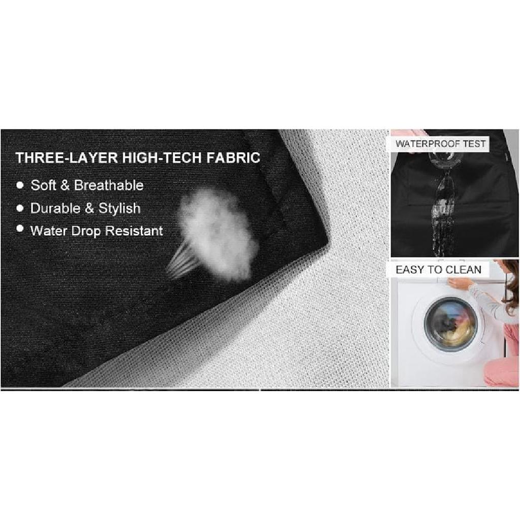 Kitchen Cooking Apron N Woman Golden Hair Apron Home Baking Chef Apron Waterproof For Women Men 31X27 Inch