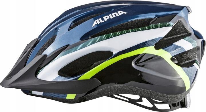 Kask Rowerowy Alpina Mtb 17 Darkblue-Neon 54-58