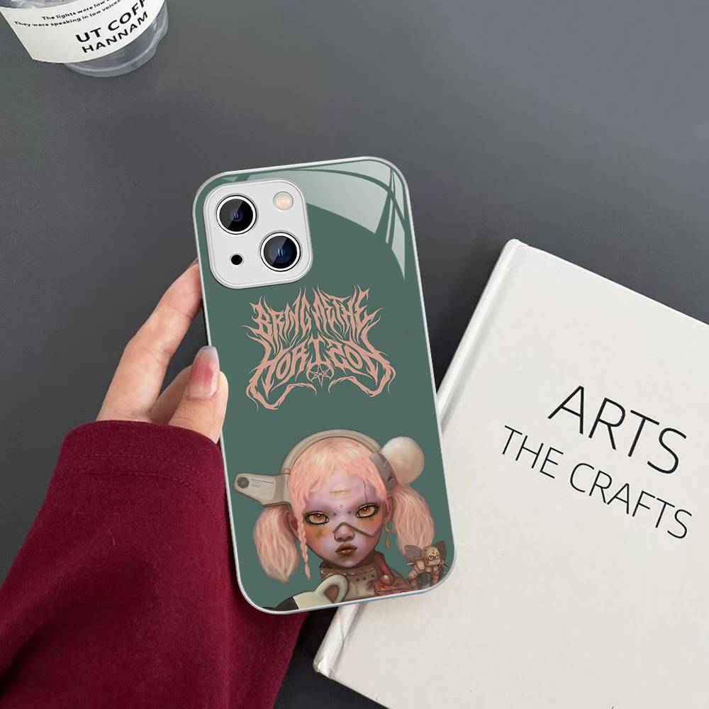 B-Bring M-Me The B-BMTH H-Horizon For IPhone 14 13 12 Mini 11 Pro XS Max X XR 14 Plus Tempered Glass Cover