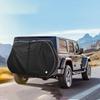 1pc Bike Cover for Transport 1-2 Bikes 600D Windproof Design Outdoor Storage with Reflective Strips & Lock Holes