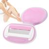 Women Manual Body Hair Shaver Trimmer Portable Face Leg Hair Removal Tool Epilator Pink