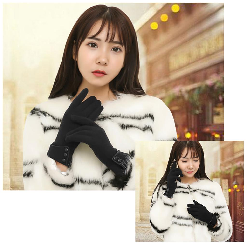 1 Pair of Winter Gloves Thermal Gloves Outdoor Warm Mittens Warm Touch Screen Gloves Full Finger Mittens Windproof Cold