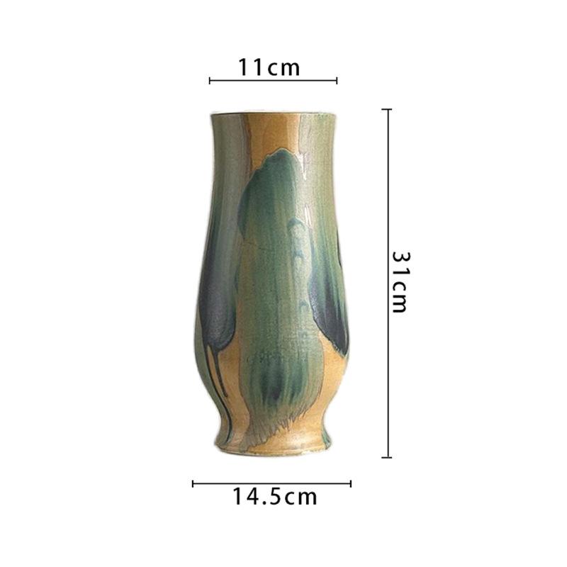 Керамическая ваза с продвинутым декором в дзен-стиле Может использоваться как гидропонное устройство для нового китайского цветочного оформления