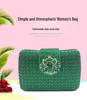 Square Rainbow Handset Diamond Clutch Bag