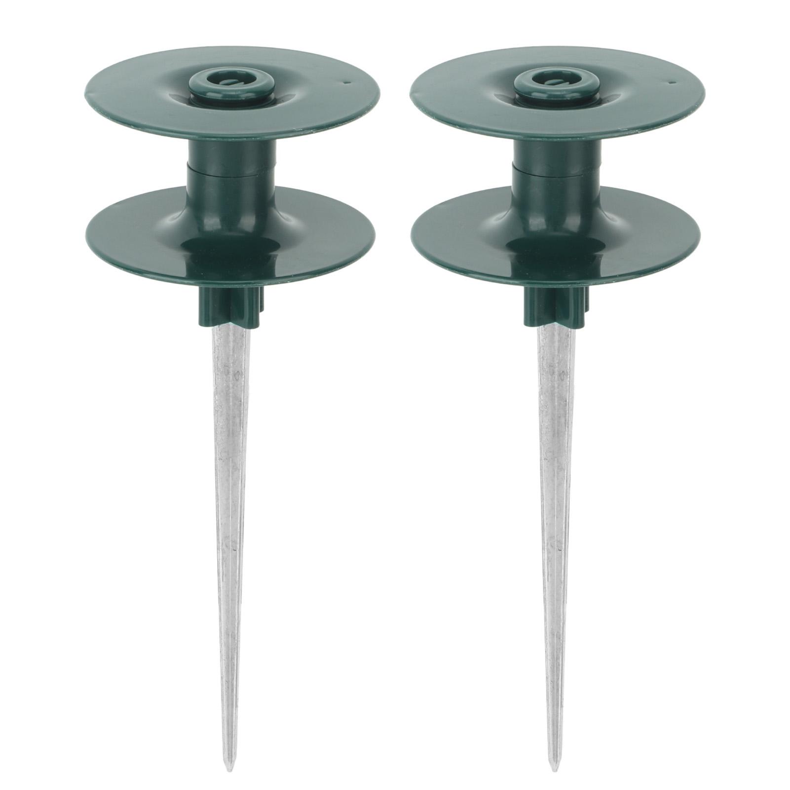 

2pcs Hose Guide Spikes ABS Zinc Alloy Water Pipe Guide Wheel Durable Garden Hose Guide Holder for Garden Yard Lawn