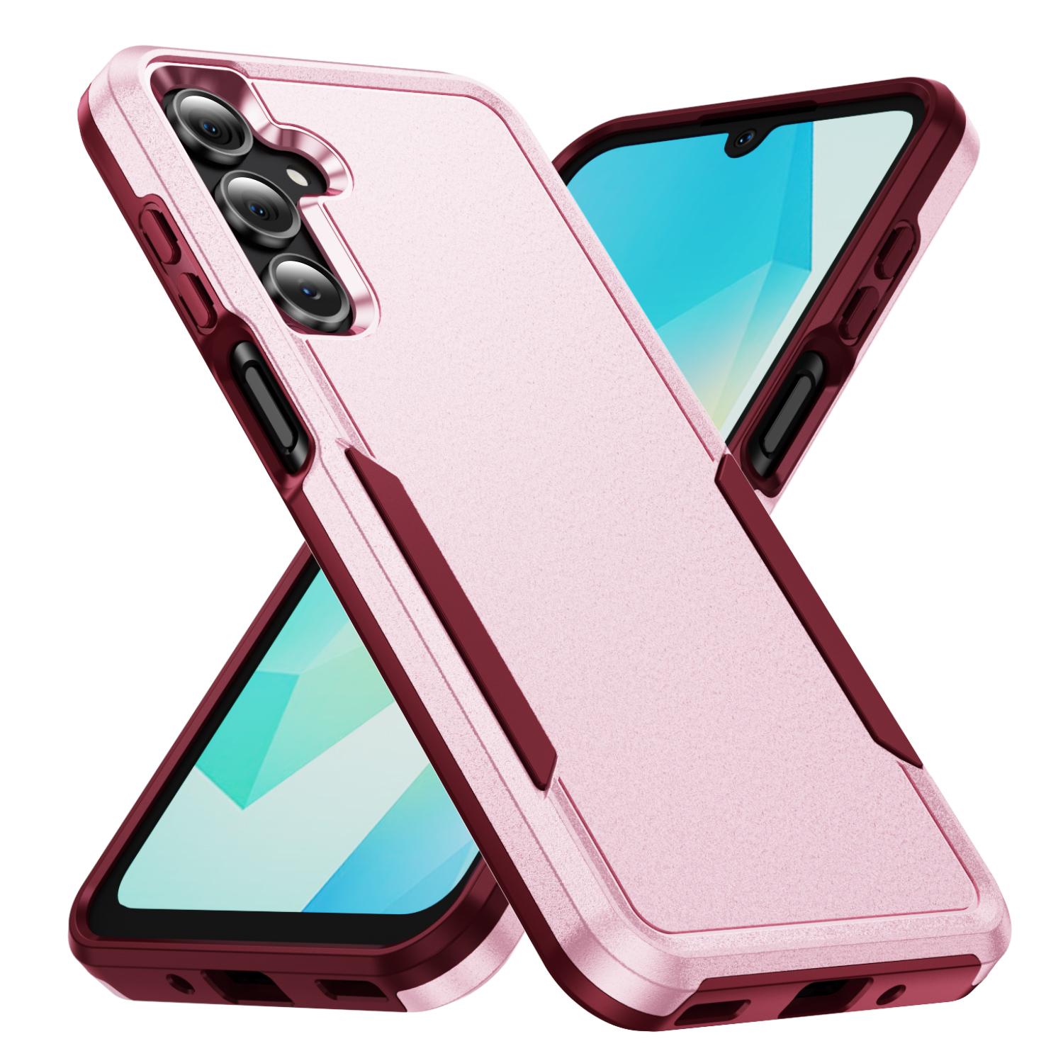 

Прочный противоударный чехол для телефона Samsung Galaxy A57 5G S26 Ultra A17 A37 A56 A36 A16 A55 A15 A35 S25 FE S23 S24 Plus Galaxy S23 розовый