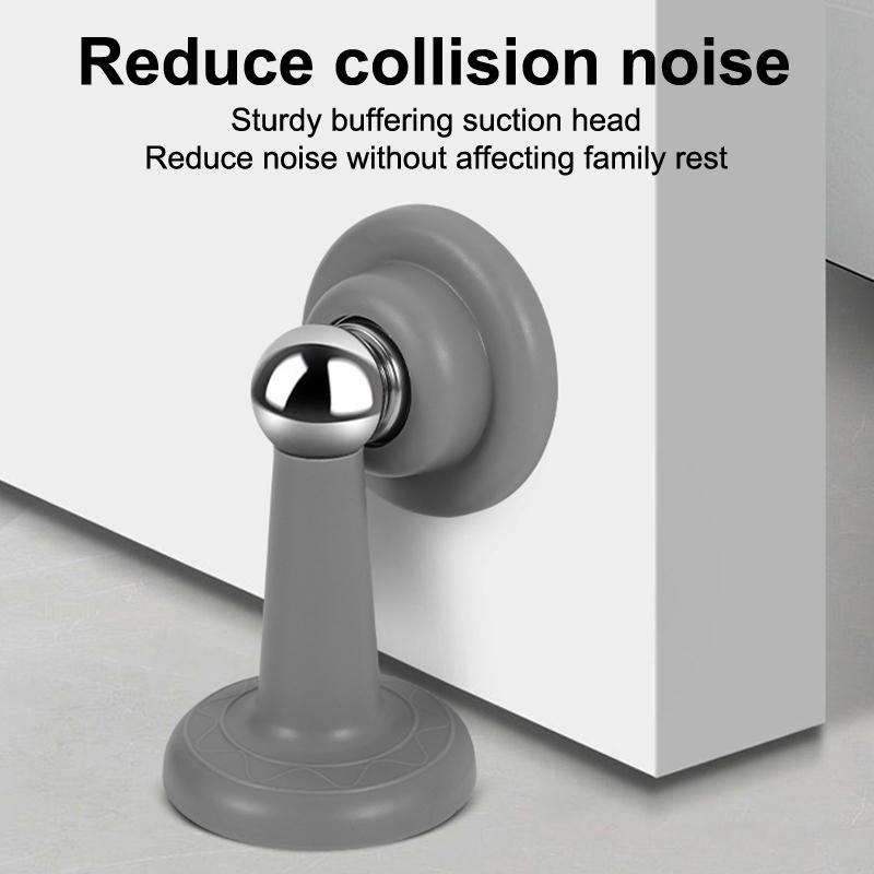 Stainless Steel Magnetic Doorstop Non-Punch Wind-Proof Door Stopper Wall Mounted Floor Mounted Door Holder Door Hardware