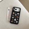 Fashion Denim Embroidery Cute Puppy Small Animal Shockproof Protective Phone Cover Case for iPhone 17 16 15 14 Pro Max