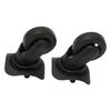Suitcase Universal Wheel Silent Wearable Lightweight Replacement Luggage Caster Black 2pcs