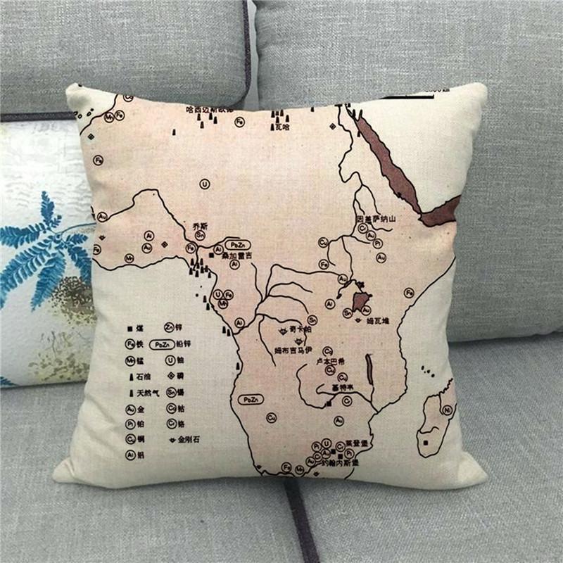 A Simple Sketch Of The Beautiful Earth Digital Printing Short Plush Pillow Covers For Car Sofa Office Cushion Cover Home Goods