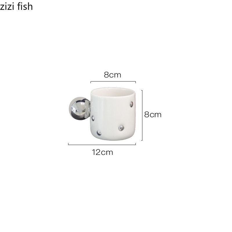 Galvanisierte Keramiktassen Nachmittagstee Kaffeetassen Milchbecher Saftbecher Wasserbecher Teetassen Teesets Haushaltsprodukte