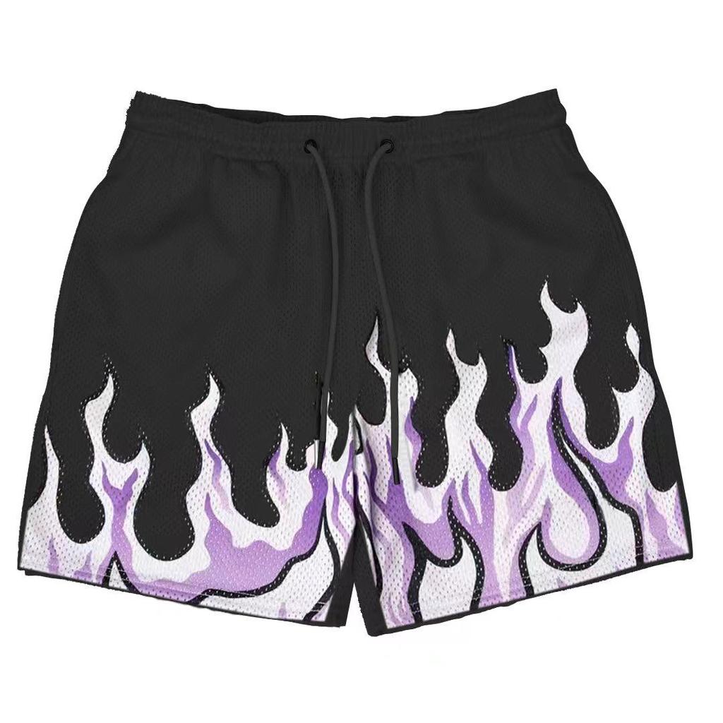 Men's New American Flame Collaboration Quick-Dry Sports Shorts