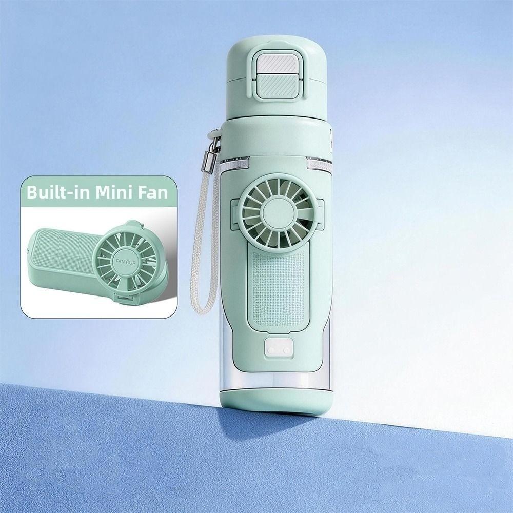 Ventilatore Spray Idratante a Doppio Uso Tazza Ventilatore Staccabile Ventilatore Borraccia Borraccia Sportiva Viaggio