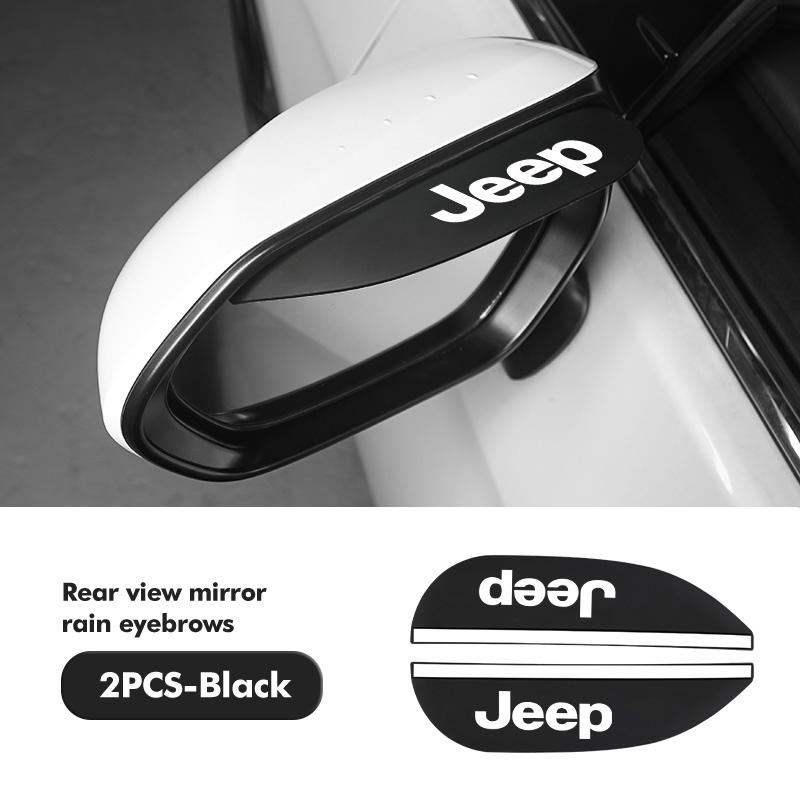 Car Rearview Mirror Rain Eyebrow Sun Visor Shade Cover Rainy Shield Cover For Jeep Cherokee Patriot Liberty Wrangler JK JL