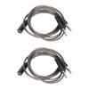 Kopfhörer Splitter 3,5 mm Buchse auf Dual Stecker HiFi Stereo Mikrofon Kopfhörer Y-Kabel für PC Laptop 2 Stück