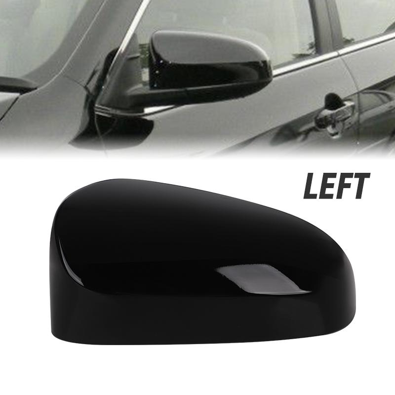 Car Side Wing Rearview Mirror Cover Cap Glossy Black White for Toyota Camry W/O Signal Light 2012 2013 2014 2015 2016 2017 US