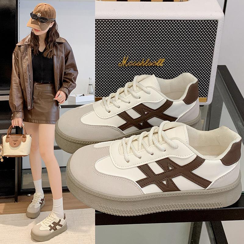 Lightweight German training shoes 2025 autumn and winter thick-soled heightening small white shoes board shoes versatile soft-soled non-slip casua