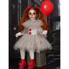 Girls Dress Clown Mesh Princess Set Children Halloween Party Show Costume Gift