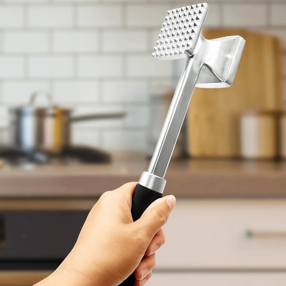 Aluminum Zinc Zinc Alloy Meat Tenderizer Square Head Beef Tenderizer Loose Meat Hammer  Restaurant