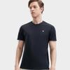 FILA Solid Color Round Neck Thin Short Sleeve T-Shirt Men Tops Legendary-Blue F11M421119FNV