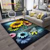 3D Luxury Dream Butterfly Flower Carpet Rug for Home Living Room Bedroom Sofa Doormat Decor,Kid Play Area Rug Non-slip Floor Mat