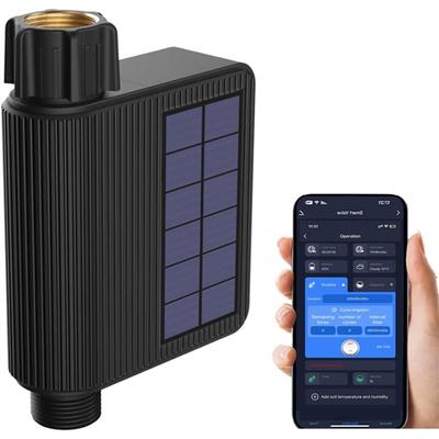 A25F-Tuya Smart Wifi Bewässerungszeitschaltuhr Solarenergie Sprinkler Tropfbewässerungssystem Integrierter Wasserflussmesser